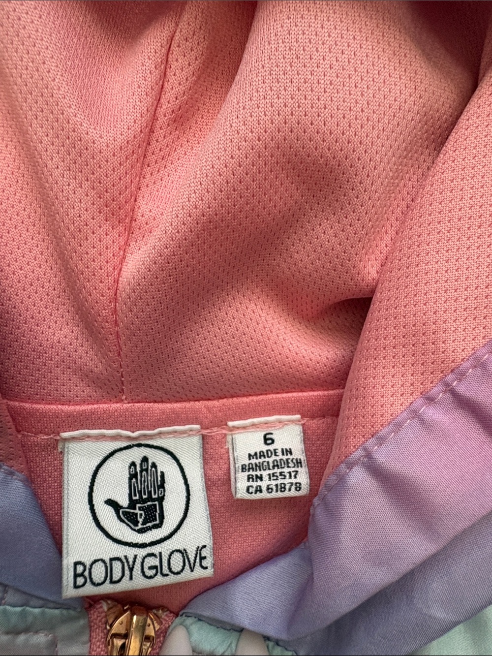 Body Glove Pink and Lavender Hooded Jacket - Picture 2 of 5